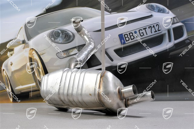 Main exhaust muffler, R Main exhaust muffler, R