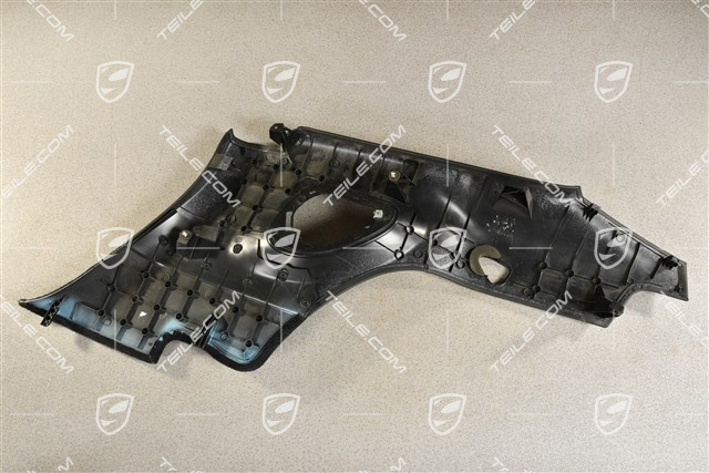 Seitenwandverkleidung, Leder, schwarz/grau, coupe, L
