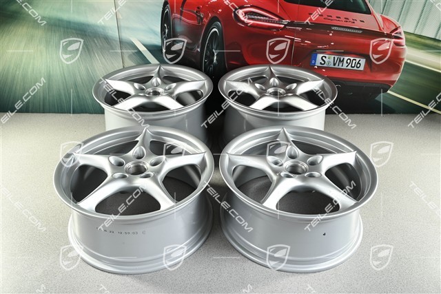 18" Komplet felg Carrera, 8J x 18 ET50 + 10J x 18 ET65