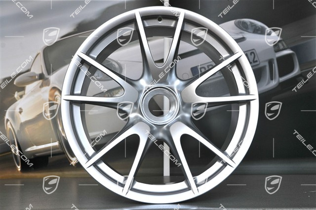 19-inch GT3RS II 4.0 / GT2RS wheel set, silver, front 9J x 19 ET47+ rear 12J x 19 ET48