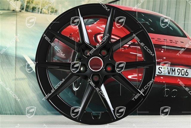 20" Carrera S Felge, 8,5J x 20 ET50, schwarz seidenmatt