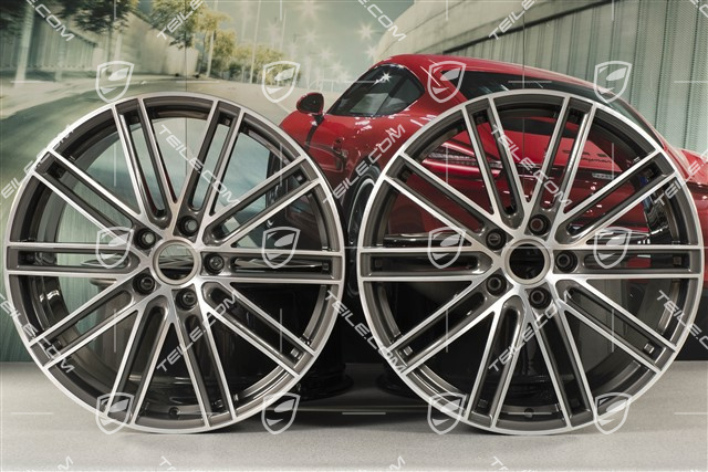 21-inch Turbo IV wheel rim set, 9,5J x 21 ET71 + 11,5J x 21 ET69