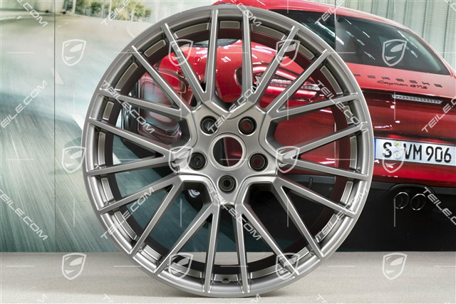 21" Felge Cayenne RS Spyder, 11J x 21 ET49, Platinum seidenmatt