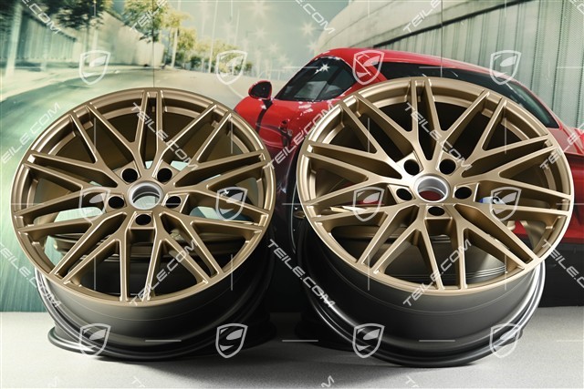 21-inch wheel rim set Cayenne RS Spyder Design, 11J x 21 ET49 + 9,5J x 21 ET46, neodyme