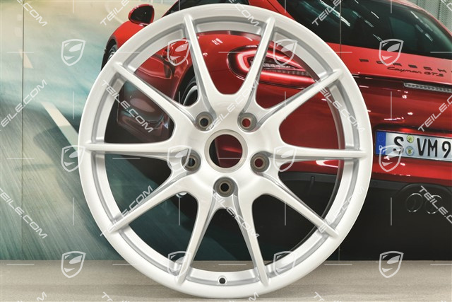 19-inch Boxster Spyder wheel, silver, 8,5J x 19 ET55