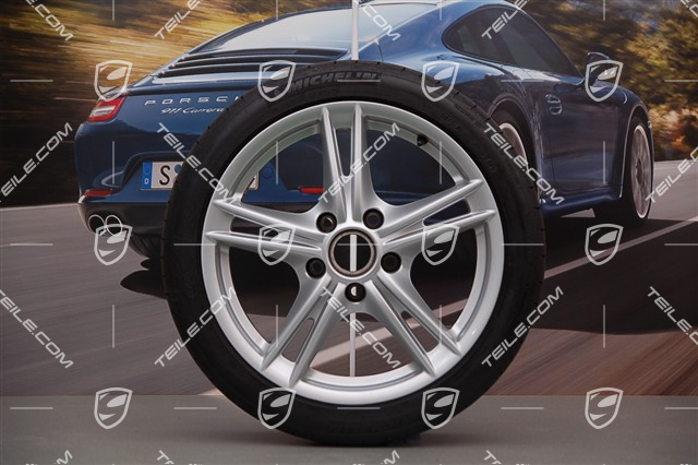18-inch Boxster S II summer wheel set, front wheels 8J x 18 ET57 + rear 9J x 18 ET43 + tyres 235/40 ZR18 + 265/40 ZR18