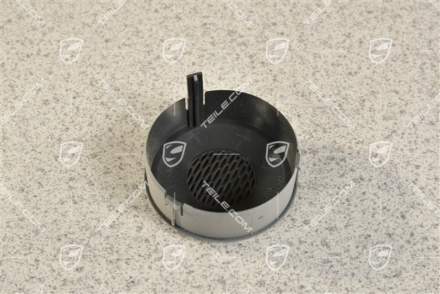 Dashboard side vent, cover / trim / rosette, Graphite grey