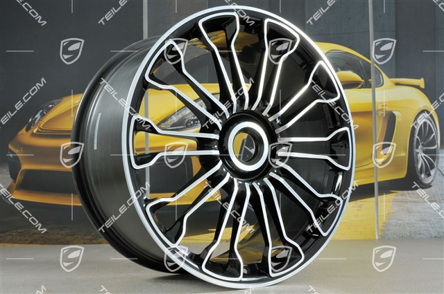21"+20" 918 SPYDER Felgensatz, Zentralverschluss, 12,5J x 21 ET57 + 9,5J x 20 ET57, czarny wysoki połysk