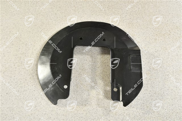 Front axle disc brake protective plate, L
