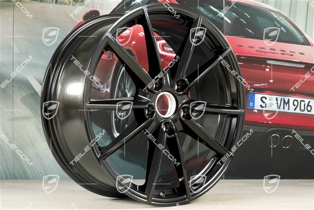20-inch wheel rim Carrera S, 8,5J x 20 ET53, black high gloss