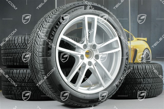 20" Cayenne COUPE Sport Winterräder Satz, Felgen 9J x 20 ET50 + 10,5J x 20 ET55 + NEUE Michelin Winterreifen 275/45 R20 + 305/40 R20, mit RDK-Sensoren