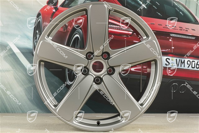 19" Felge Macan Sport Classic, 8,5J x 19 ET21, Platinum Seidenmatt