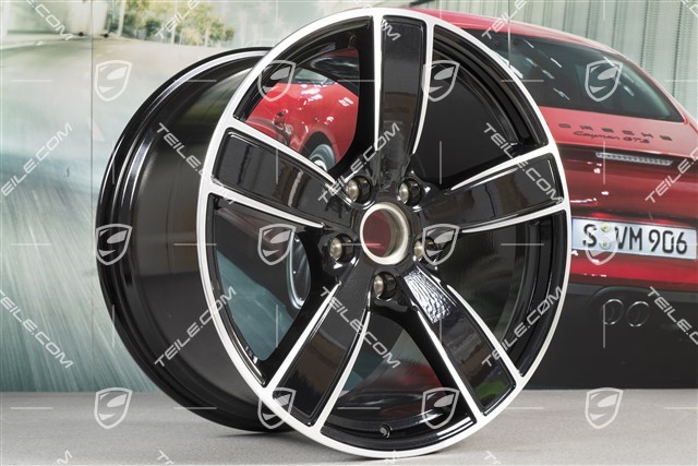 20" Felge Carrera Sport, 11,5J x 20 ET76, Tiefschwarz-Metallic