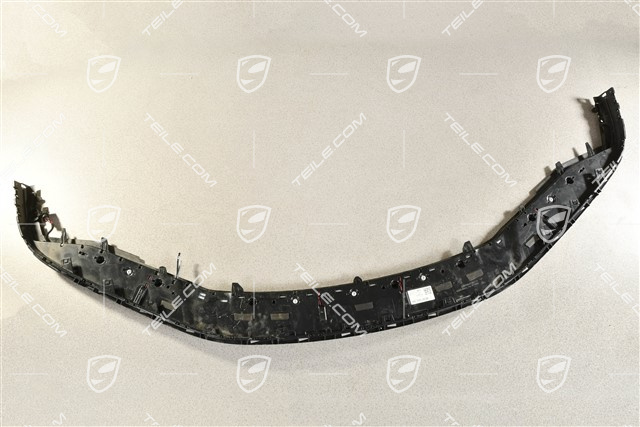Front bumper spoiler / lower part trim, Black matte, Turbo