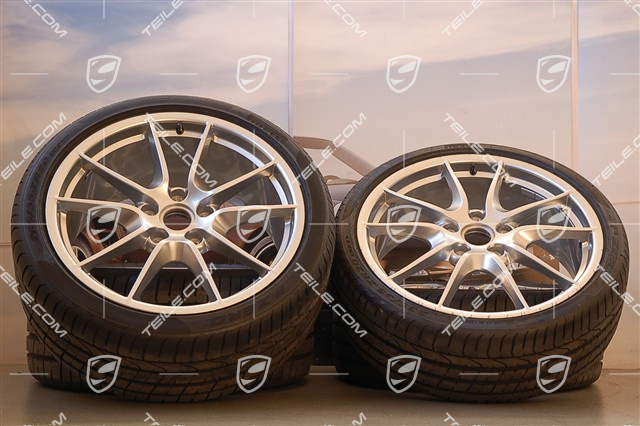 20-inch Carrera S (III) summer wheel set, 8J x 20 ET57 + 9,5J x 20 ET45 + NEW Pirelli summer tyres 235/35 ZR20 + 265/35 ZR20