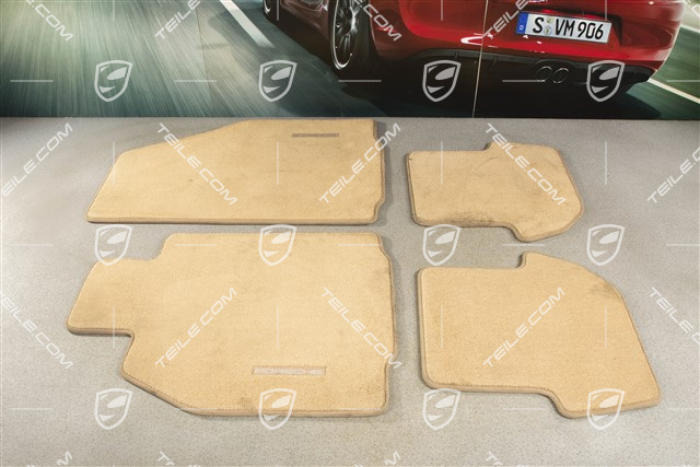 Fussmatten Satz, 4-Teile,  (nicht für cabrio mit BOSE), Sandbeige