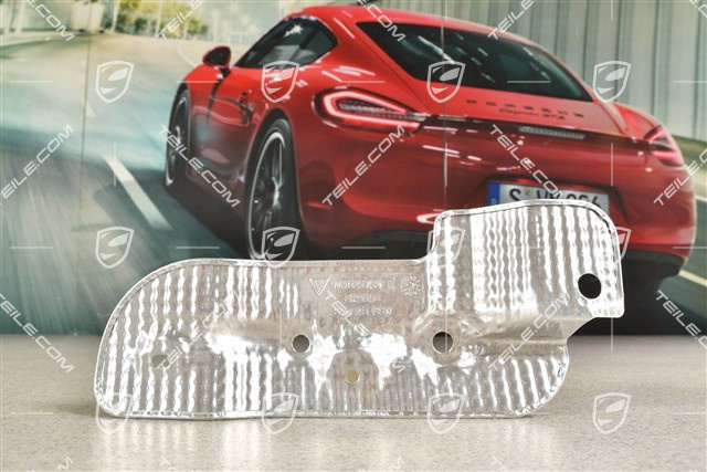 Heat shield, rear, L