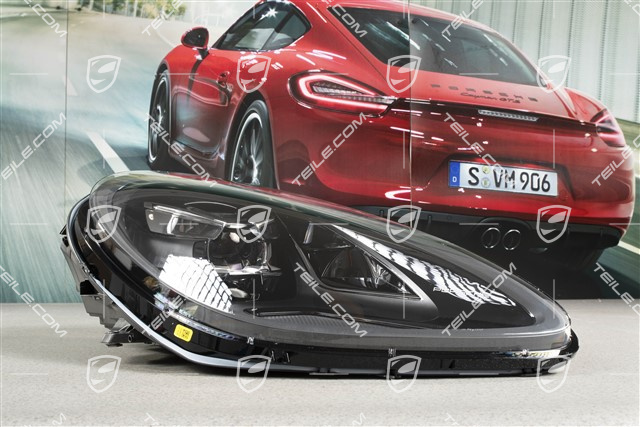 LED headlight, PDLS Plus, black, set, L+R