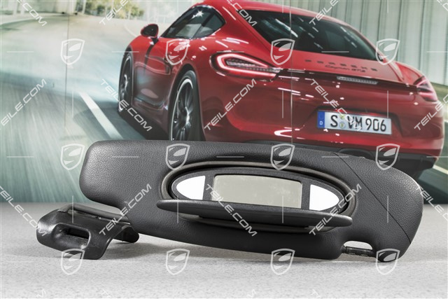 Sonnenblende, Cabrio, Kunstleder, schwarz, R