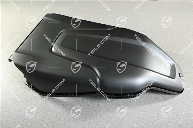 Front seat Backrest shell, sport seat, Dark silver, L
