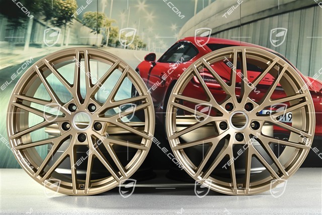 21-inch wheel rim set Cayenne RS Spyder Design, 11J x 21 ET49 + 9,5J x 21 ET46, neodyme