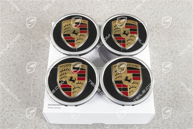 Wheel hub set (4 pcs.), black mat