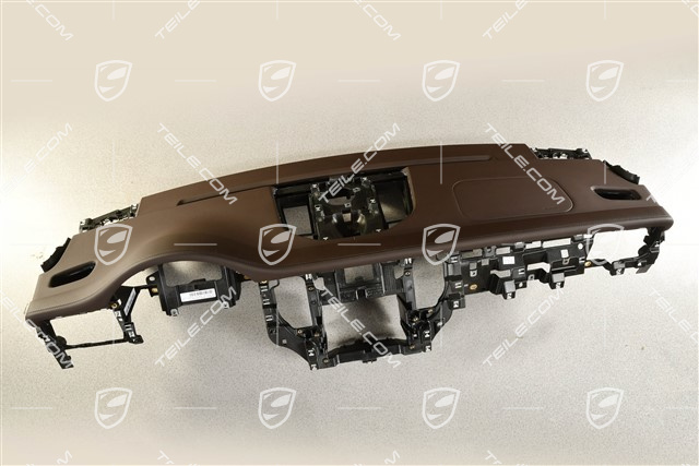 Dashboard / Instrument trim, upper part, Leather, Espresso
