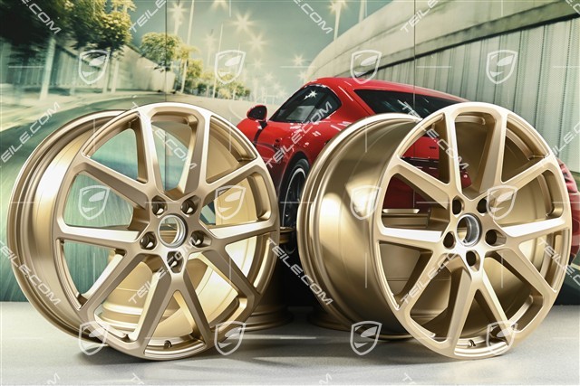 21-inch Panamera Sport Design wheel rim set, 9,5J x 21 ET71 + 11.5J x 21 ET69, neodyme
