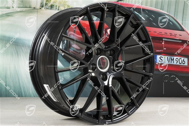 21" Felgensatz Cayenne RS Spyder, 11J x 21 ET49 + 9,5J x 21 ET46, schwarz hochglanz, für den Cayenne Coupé