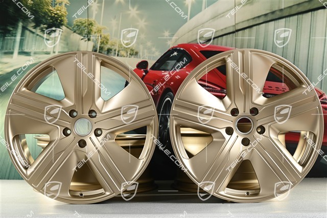 22-inch Macan Exclusive Design wheel rim set, 9J x 22 ET29 + 11J x 22 ET47, neodyme
