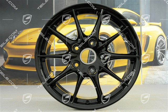 17-inch wheel Carrera II, 10-spoke, 9J x 17 ET55, black high gloss