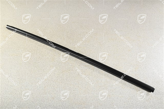 Rear door moulding, Black matte, L