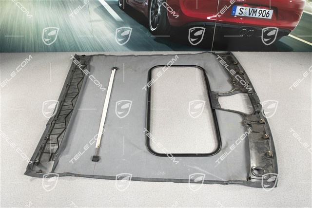 Dachverkleidung, coupé mit Schiebedach, Alcantara, metropolblau