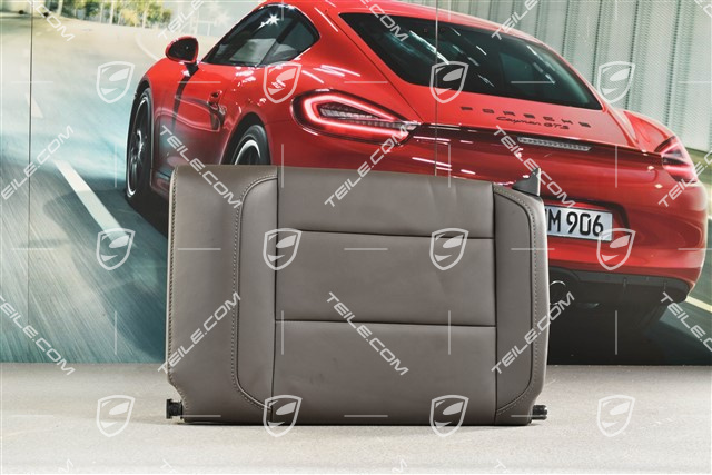 Convertible, Back seat backrest, leather, Agate Grey, L