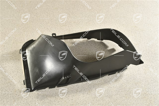 Air duct / guide 3,0L 245kW / 3,6L 309kW / Diesel 3,0L 155/176/180/190/193kW / Diesel 4,2L, Satin black, L