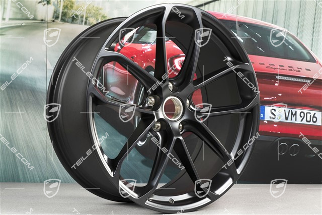 22-inch wheel rim set GT, 10J x 22 ET48 + 11,5J x 22 ET52, black satin-matt