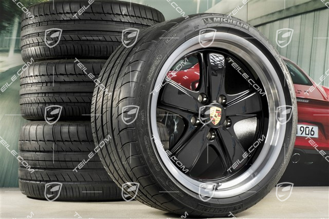 19" Komplet kół letnich "911 Sport Classic", felgi 8,5J x 19 ET55 + 11,5J x 19 ET50, opony letnie Michelin 235/35 ZR19 + 305/30 ZR19, z czujnikami ciśnienia