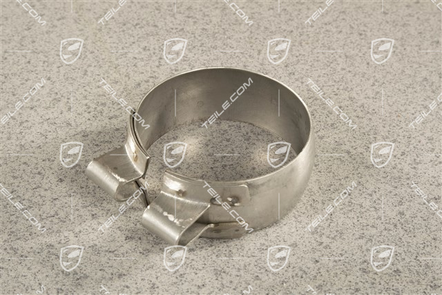 Exhaust tensioning / restraining strap / clamp