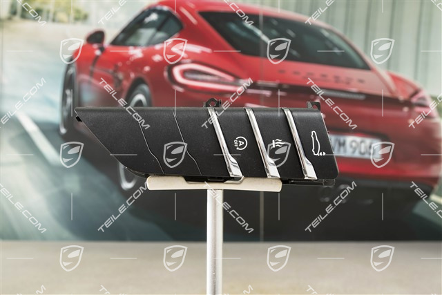 Keypad, start and stop, Auxiliary/additional heaterBlack matte/ hi-gloss chrome