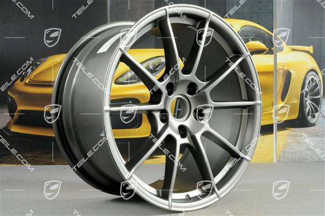20" komplet felg Spyder, felgi 8,5J x 20 ET57 + 10,5J x 20 ET47, Platinum satynowy półmat