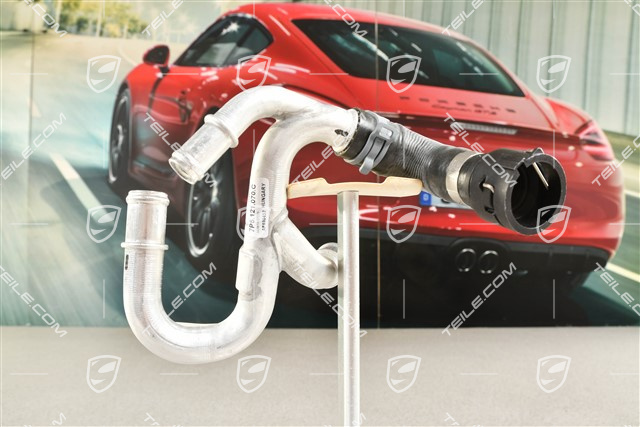 Coolant tube / Cooling water pipe with coolant hose, hybrid