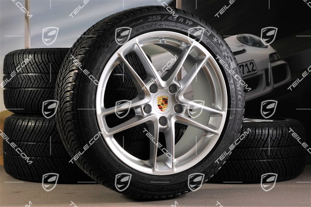 19" Panamera TURBO II Winterräder Satz, Felgen 9J x 19 ET 60 + 10J x 19 ET61 + Reifen Michelin Pilot Alpin 4, 255/45 R19+285/40 R19, RDK-Sensoren