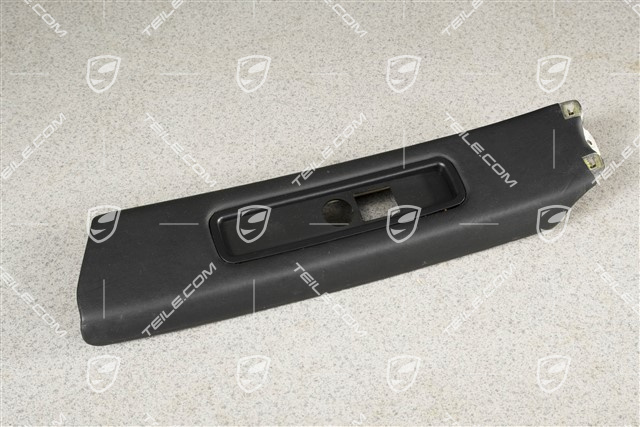 Verkleidung, B-Säule, Leder, Schwarz, Targa, L