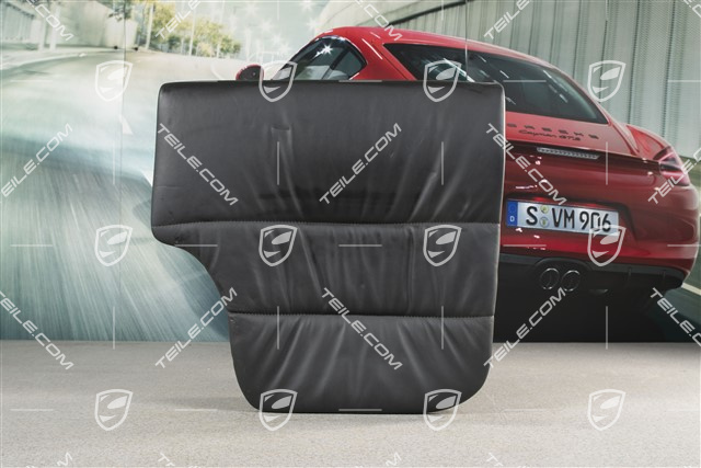 Notsitzkissen, Coupe/Targa, Raffleder, schwarz, L