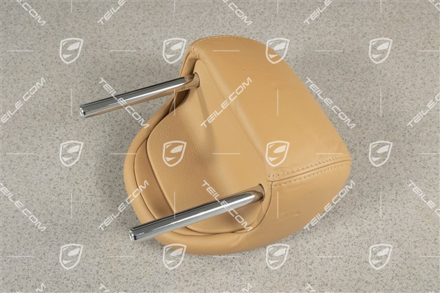 Kopfstuetze hinten, Glattleder, Sandbeige, Mitte