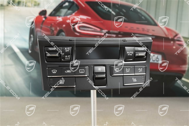 Air condition control unit, heatable seats
