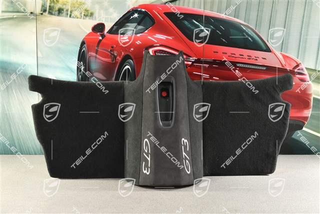 GT3RS Clubsport, Seat well cover, Black / Silver