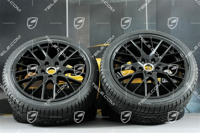 21-inch winter wheels set "SportDesign", rims 9,5 J x 21 ET71 + 10,5 J x 21 ET71 + NEW Pirelli Sottozero III winter tires 275/35 R21 + 315/30 R21, black high gloss