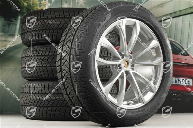 19-inch "Macan Design" winter wheels set, rims 8,5J x 19 ET21 + 9J x 19 ET21 + Pirelli winter tyres 235/55 R19 + 255/50 R19, with TPMS
