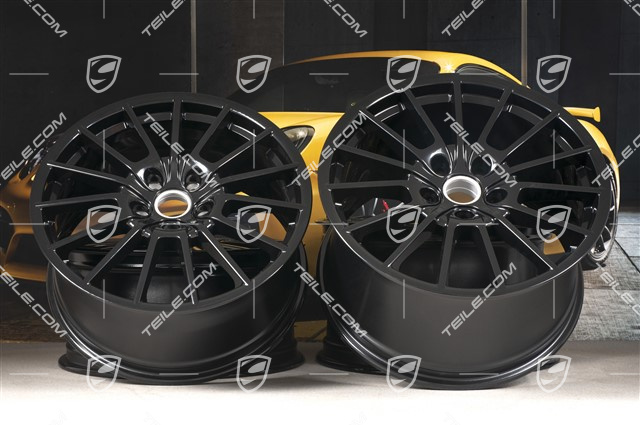20" Komplet felg Panamera Sport, 2 x 9,5J x 20 ET 65 + 2 x 11,5 J x 20 ET 63, czarne